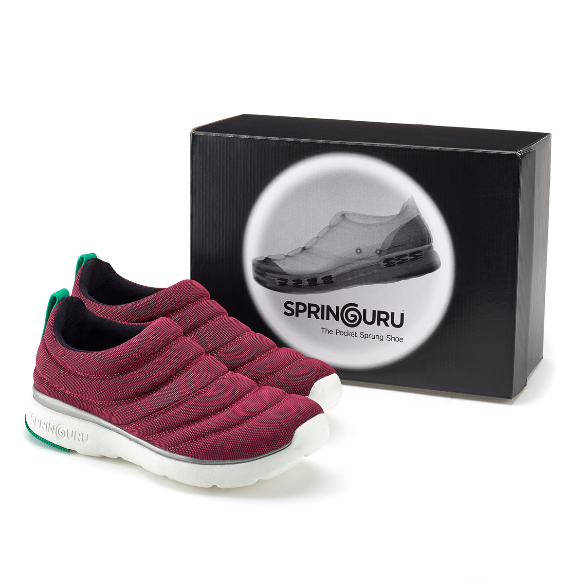 Springuru Pocket Spring Slip-On Sneakers - Red