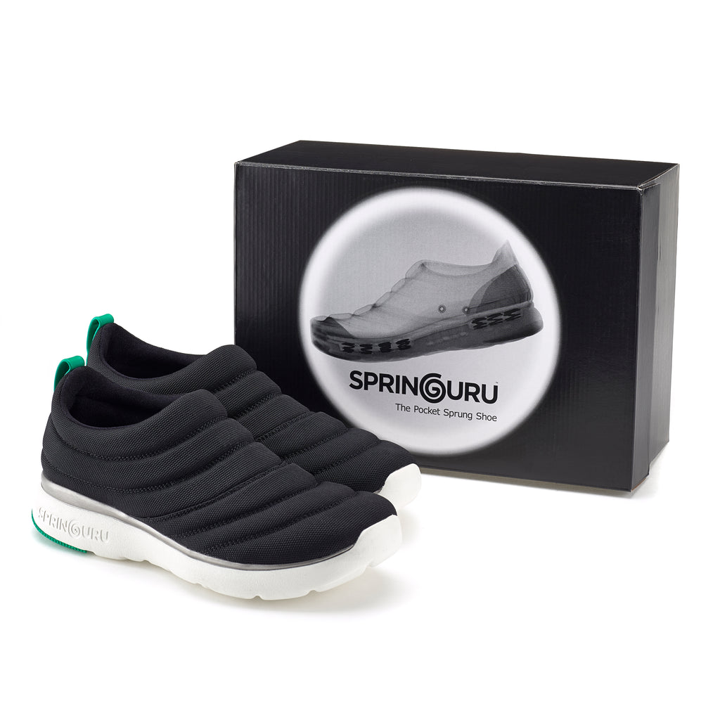 Springuru Pocket Spring Slip-On Sneakers - Black