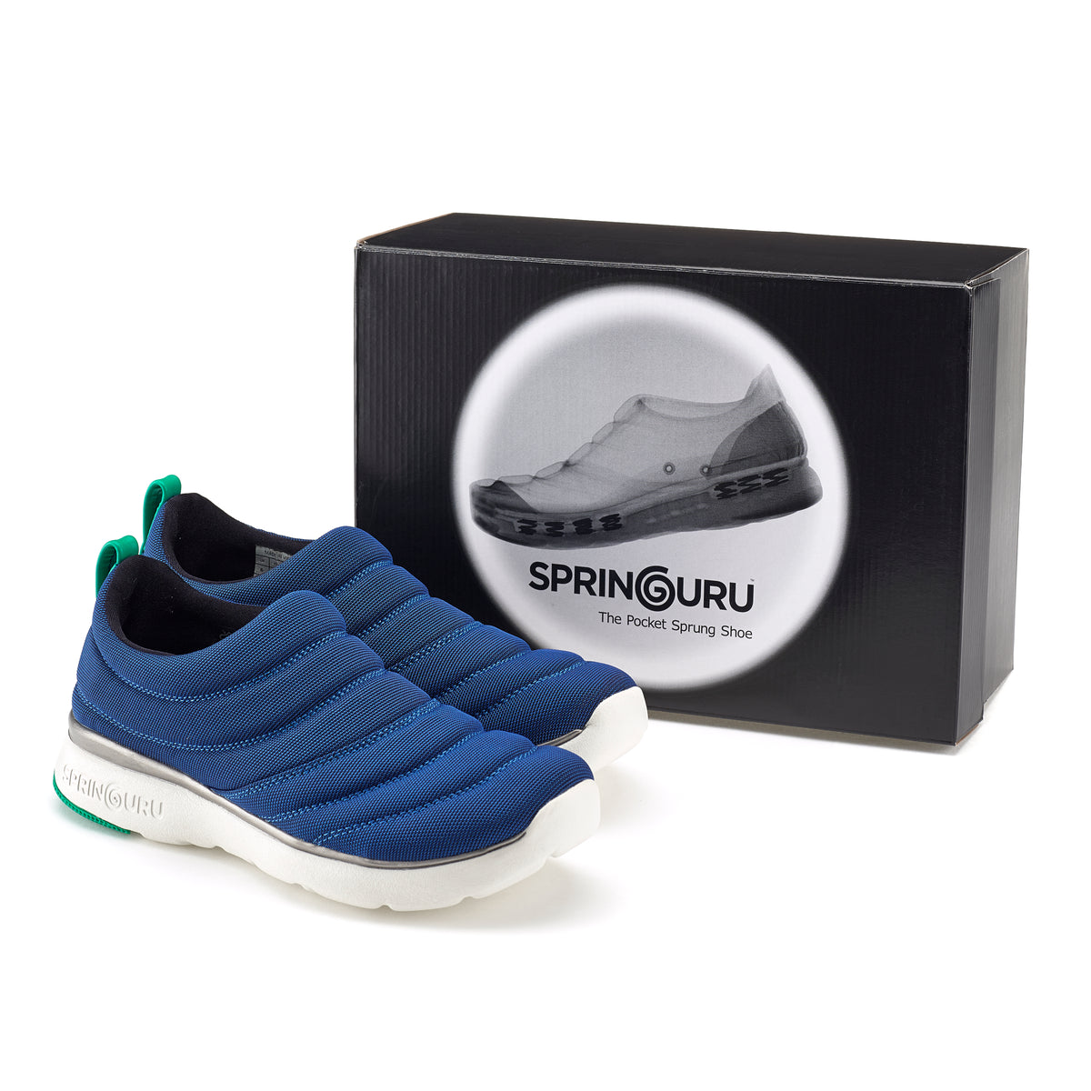 Springuru Pocket Spring Slip-On Sneakers - Navy